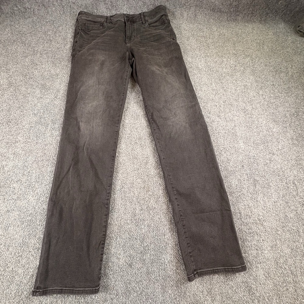 Express Jeans Men's 34x34 (36x34) Black Slim Straight Faded Streetwear Grunge